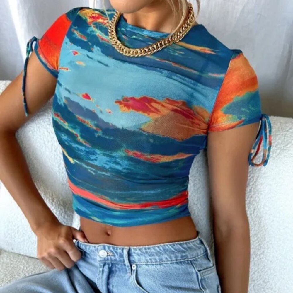 White Fox Boutique Mesh Top